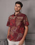 GAVYN R/FIT SHORT SLEEVE SHIRT (MAROON)